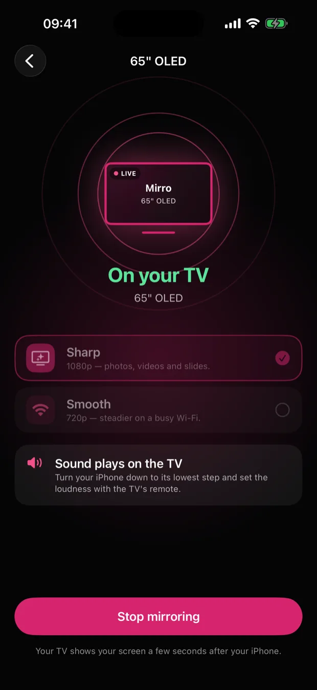 Mirro screen