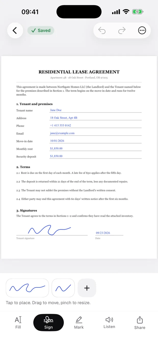 Paperlo screen